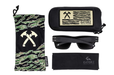 Image of Gatorz Jack Carr Delta Sunglasses, Black, Medium, 841235127854