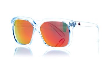 Image of Gatorz Jelclr13mKl Jellyka Clear Frame Red Sunburst Lens Sunglasses