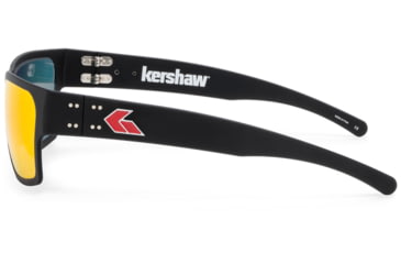 Image of Gatorz Kershaw Delta Sunglasses, Black Frame, Sunburst Lense, Black, Medium, 841235128226
