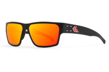 Image of Gatorz Kershaw Delta Sunglasses, Black Frame, Sunburst Lense, Black, Medium, 841235128226