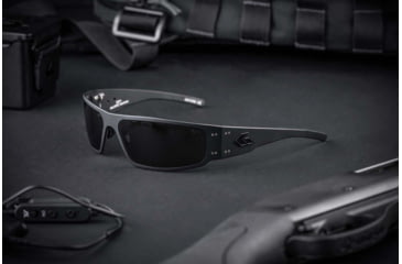 Image of Gatorz Mag Sunglasses, Black Frame, Gray Lens, GZ-01-001