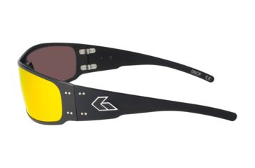 Image of Gatorz Magnum 2.0 Sunglasses Black Frame, Sunburst Polarized Lens, MAG2BLK13P