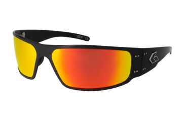 Image of Gatorz Magnum 2.0 Sunglasses Black Frame, Sunburst Polarized Lens, MAG2BLK13P