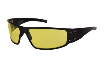 Image of Gatorz Magnum 2.0 Sunglasses, Blackout Frame, Yellow Lens, MAG2BLK04MBP