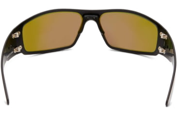Image of Gatorz Magnum Sunglasses, Asian Fit, Black Frame, Brown Polarized w/ Green Mirror Lens, AF-MAGBLK03P-G