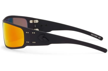 Image of Gatorz Magnum Sunglasses, Asian Fit, Black Frame, Sunburst Polarized Lens, AF-MAGBLK13P