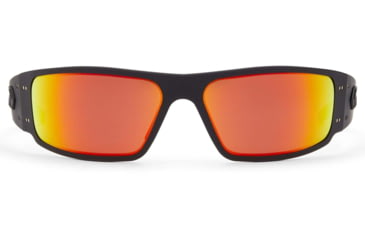 Image of Gatorz Magnum Sunglasses, Asian Fit, Black Frame, Sunburst Polarized Lens, AF-MAGBLK13P