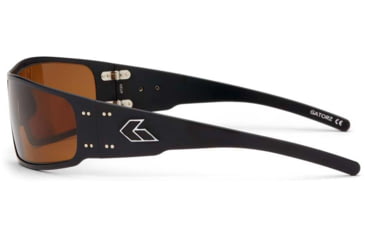 Image of Gatorz Magnum Sunglasses, Black Frame, Brown Polarized Lens, GZ-01-045
