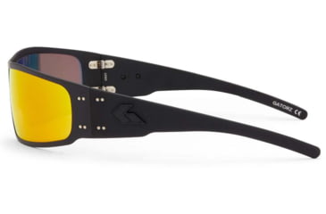 Image of Gatorz Magnum Sunglasses, Blackout Frame, Smoke Polarized w/Sunburst Mirror Lens, GZ-01-014