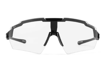 Image of Gatorz Milspec Ballistic Z87.1 Sunglasses, Black Cerakote Frame, Clear Lens, Blackout Logo, One Size, GZ-10-402