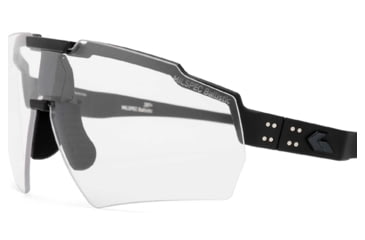Image of Gatorz Milspec Ballistic Z87.1 Sunglasses, Black Cerakote Frame, Clear Lens, Blackout Logo, One Size, GZ-10-402