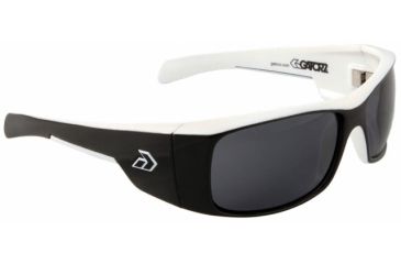 Image of Gatorz Mlkbwh01Bwh Malkin Black White Frame Grey Lens Sunglasses