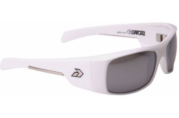 Image of Gatorz Mlkmwh02pMwh Malkin Matte White Frame Chrome Polarized Lens Sunglasses