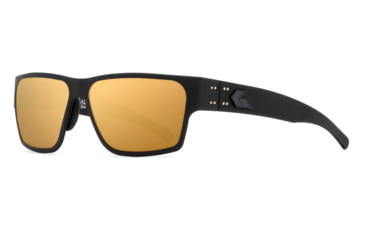 Image of Gatorz Navy SEAL Foundation Delta Sunglasses, Black Frame with Black Logo, Rose Polarized Lens with Gold Mirror, GZ-50-089