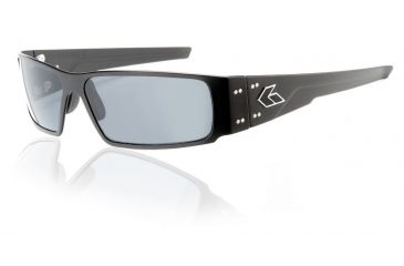 Image of Gatorz Octane Sunglasses, Black Frame, Grey Lens OCTBLK01