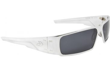Image of Gatorz Octane Sunglasses, Polished Frame, Grey Lens OCTPOL01