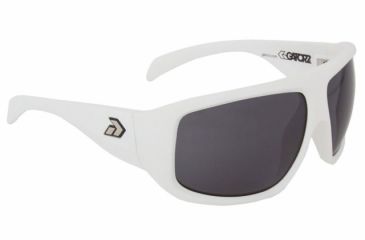 Image of Gatorz Olomwh01Mwh Olo Matte White Frame Grey Lens Sunglasses