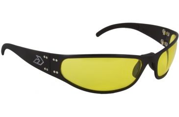 Image of Gatorz Radiator Sunglasses, Black Frame, Yellow Lens RADBLK04