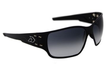 Image of Gatorz Ragblk01fBk Rage Black Frame Grey Fade Lens Sunglasses