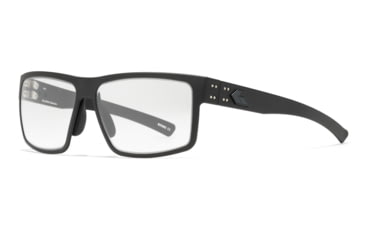 Image of Gatorz Rig Sunglasses, Black Frame with Black Logo, MilSpec Ballistic, Anti-Fog Photochromic Clear Lenses, GZ-14-005