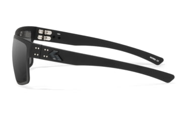 Image of Gatorz Rig Sunglasses, Black Frame with Black Logo, OPz Smoke Lenses, GZ-14-010