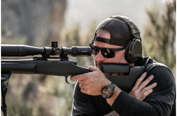 Image of Gatorz Rig Sunglasses, Black Frame with Black Logo, OPz Smoke Lenses, GZ-14-010