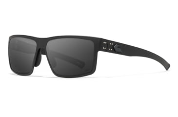 Image of Gatorz Rig Sunglasses, Black Frame with Black Logo, OPz Smoke Lenses, GZ-14-010