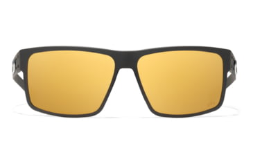 Image of Gatorz Rig Sunglasses, Black Frame with Silver Logo, OPz Rose Gold Mirror Lenses, GZ-14-050