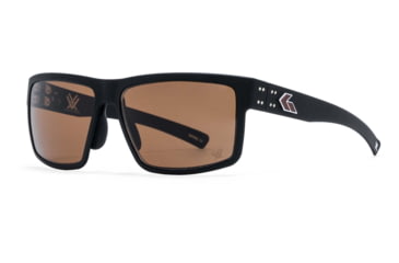 Image of Gatorz Rig Vortex Sunglasses, Black Frame, Brown High Contrast MilSpec Ballistic Optimized Polarized Lens with Anti-Reflective Coating, Black/Brown, Large, GZ-53-488