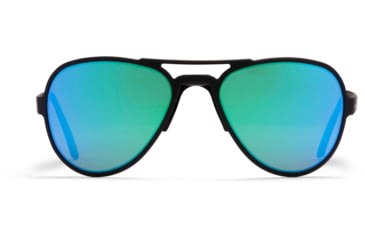 Image of Gatorz Skyhook Sunglasses, Black Frame, Brown Polarized w/Green Mirror Lens, GZ-09-023