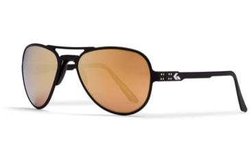 Image of Gatorz Skyhook Sunglasses, Black Frame, Rose Polarized w/Gold Mirror Lens, GZ-09-026