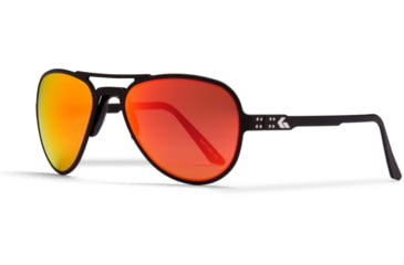 Image of Gatorz Skyhook Sunglasses, Black Frame, Smoke Polarized w/Sunburst Mirror Lens, GZ-09-014
