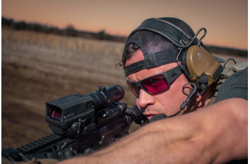 Image of Gatorz Specter Milspec Ballistic Glasses, Cerakote Gunmetalt Frame, Smoke w/Anti-Fog Lens, GZ-08-102