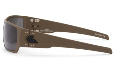 Image of Gatorz Specter Milspec Ballistic Glasses, Cerakote Tan Frame, Smoke w/Anti-Fog Lens, GZ-08-302