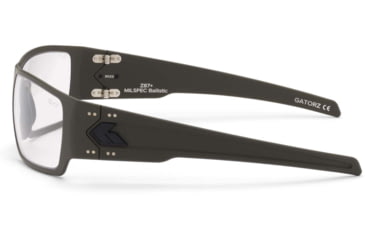 Image of Gatorz Specter Sunglasses, OD Green Cerakote, MILSPEC Ballistic Smoke w/ Anti-Fog, Black Logo, OD Green, GZ-08-205