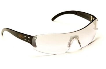 Image of Gatorz Edge Sun Glasses, Black Frame, Pink Gradient Lens