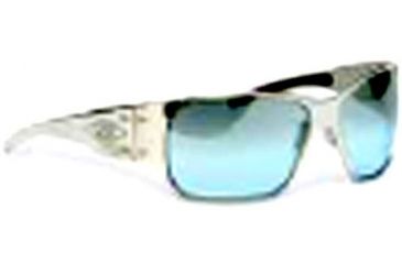 Image of Gatorz Fury Sun Glasses, Polish Frame, Blue Gradient Lens
