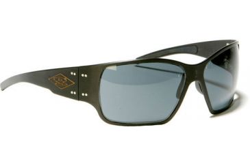 Image of Gatorz Fury Sunglasses, Black Frame, Grey Lens