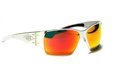 Image of Gatorz Fury Sunglasses, Polish Frame, Sunburst Lens