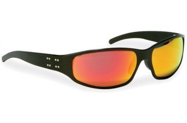 Image of Gatorz Junior Sunglasses, Black Frame, Sunburst Lens