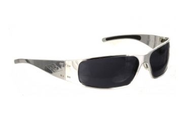 Image of Gatorz Quantum Sunglasses, Polished Frame, Grey Lens QUAPOL01