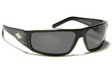 Image of Gatorz Viper Sunglasses, Black Frame, Grey Lens