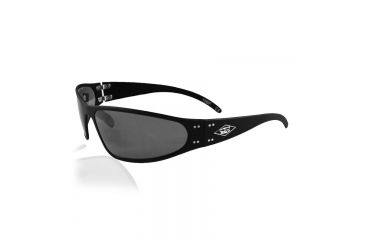 Image of Gatorz Throwback Wraptor Sunglasses,Black Frame w/Throwback Logo,Polarized Smoked Lens, TBG-WRABLK01P