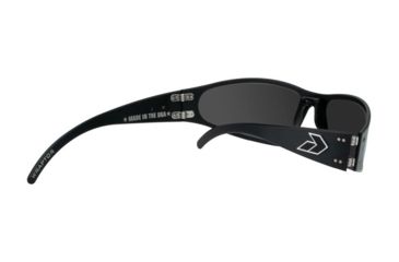 Image of Gatorz Wraptor Sunglasses, Black Frame, Blue Chrome Lens WRABLK08C