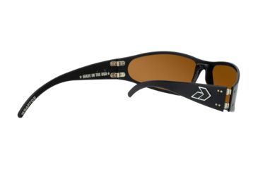 Image of Gatorz Wraptor Sunglasses, Black Frame, Brown Lens WRABLK03