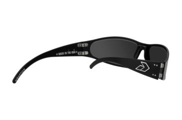 Image of Gatorz Wraptor Sunglasses, Black Frame, Smoked Polarized W/ Chrome Lens, WRABLK01P-C