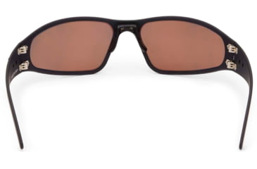 Image of Gatorz Wraptor Sunglasses, Blackout Frame, Smoke Polarized w/Sunburst Mirror Lens, WRABLK13PMBP
