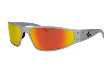 Image of Gatorz Wraptor Sunglasses, Brushed Frame, Sunburst Lens, WRABRU13M
