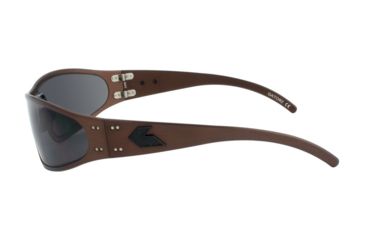 Image of Gatorz Wraptor Sunglasses, Copper Blackout Frame, Smoked Polarized Lens, WRACOP01PMBP