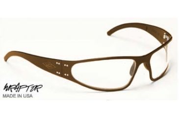Image of Gatorz Wraptor Sunglasses, Desert Brown Frame, Clear Lens WRADBN06